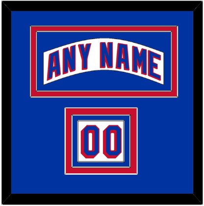 New York Nameplate & Number (Shoulder) - Road White - Premier Tier 3