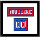 New York Nameplate & Number (Shoulder) - Road Blue (1978-1990) - Triple Mat 1