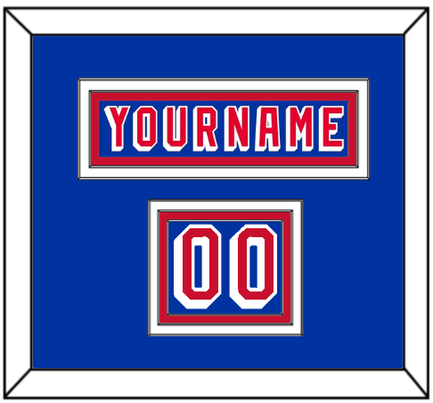 New York Nameplate & Number (Shoulder) - Road Blue (1978-1990) - Premier Tier 2