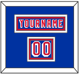 New York Nameplate & Number (Shoulder) - Road Blue (1978-1990) - Triple Mat 2