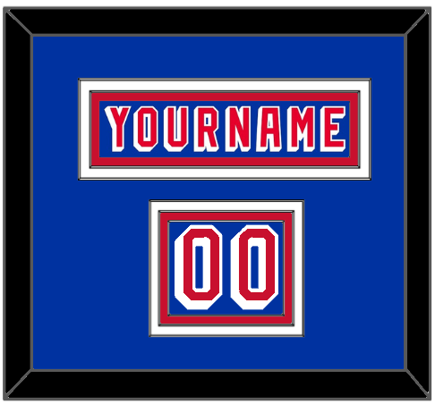 New York Nameplate & Number (Shoulder) - Road Blue (1978-1990) - Premier Tier 2