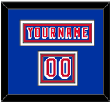 New York Nameplate & Number (Shoulder) - Road Blue (1978-1990) - Triple Mat 2
