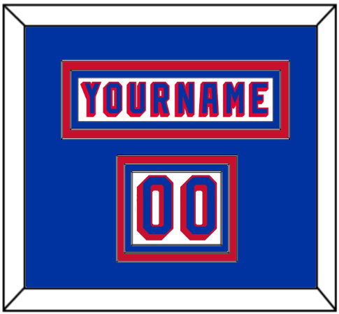 New York Nameplate & Number (Shoulder) - Home White (1978-1990) - Premier Tier 2