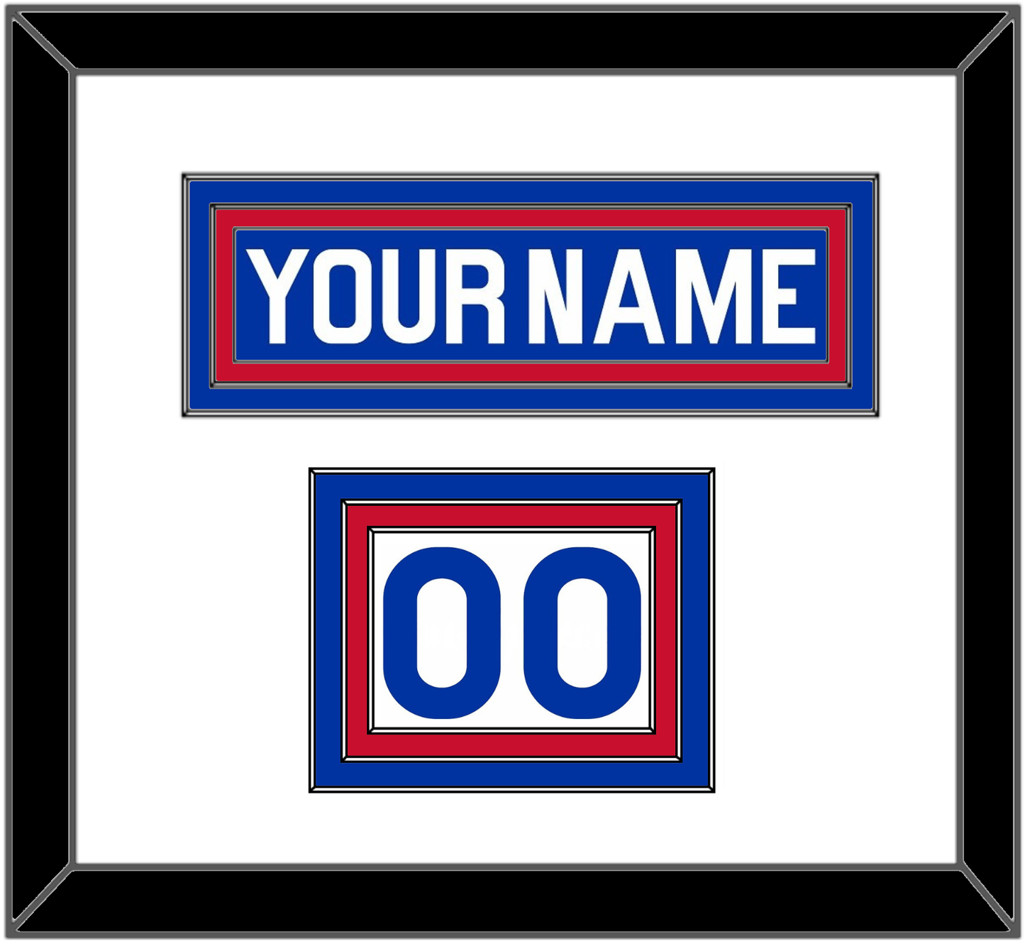 New York Nameplate & Number (Shoulder) - Road Blue (1977-1978) - Premier Tier 1