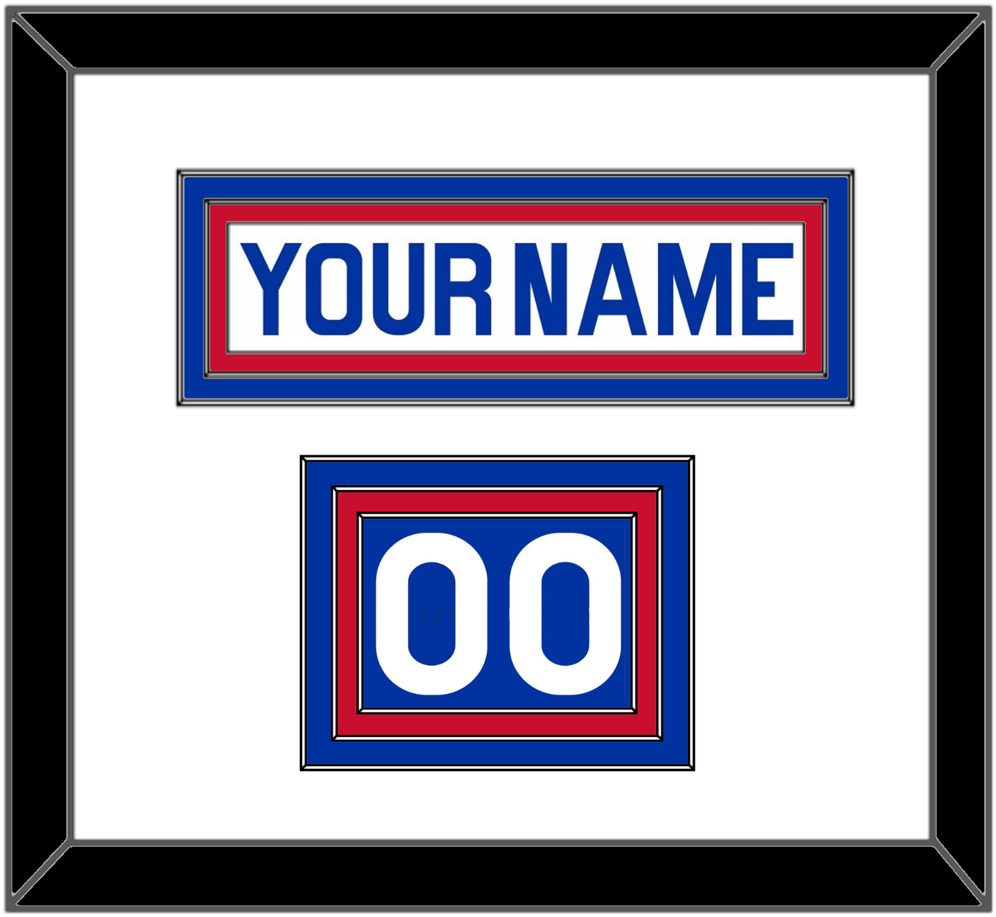 New York Nameplate & Number (Shoulder) - Home White (1976-1978) - Premier Tier 1