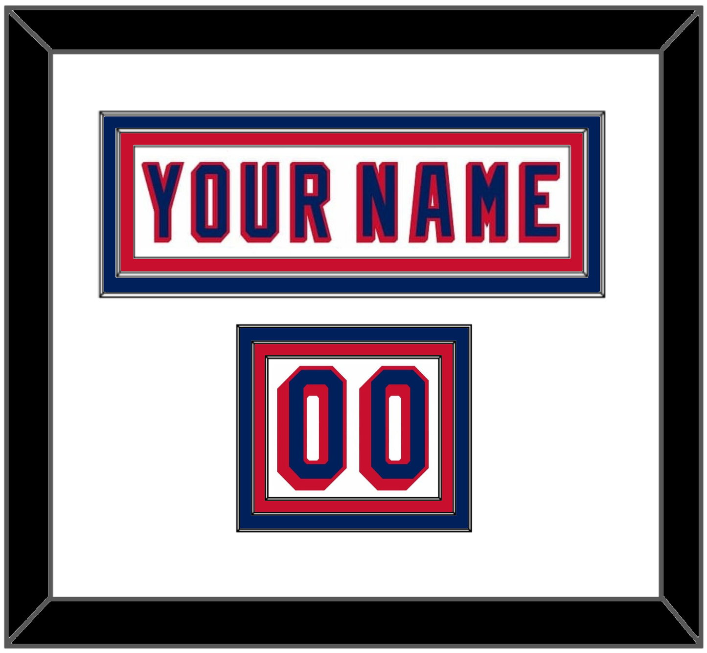 New York Nameplate & Number (Shoulder) - Home White (1970-1976) - Premier Tier 1