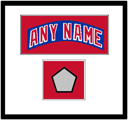 New York Nameplate & Stanley Cup Finals Patch - Road Blue (1990-2004) - Essential Tier 1