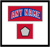 New York Nameplate & Stanley Cup Finals Patch - Road Blue (1990-2004) - Single Mat 1