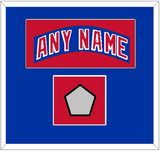 New York Nameplate & Stanley Cup Finals Patch - Road Blue (1990-2004) - Single Mat 2