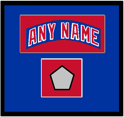 New York Nameplate & Stanley Cup Finals Patch - Road Blue (1990-2004) - Essential Tier 2
