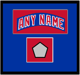 New York Nameplate & Stanley Cup Finals Patch - Road Blue (1990-2004) - Single Mat 2