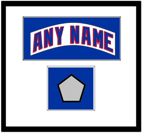 New York Nameplate & Stanley Cup Finals Patch - Home White (1990-2004) - Essential Tier 1
