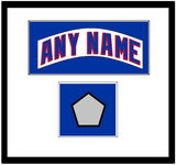 New York Nameplate & Stanley Cup Finals Patch - Home White (1990-2004) - Single Mat 1