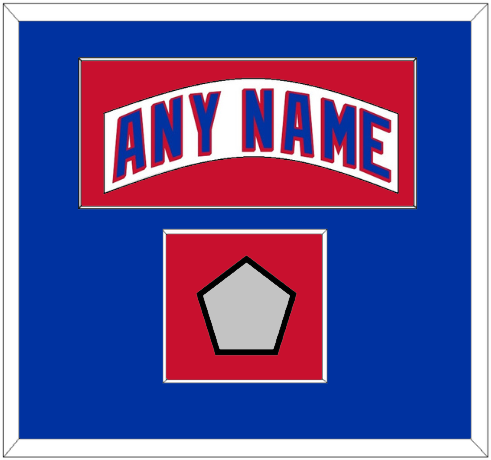 New York Nameplate & Stanley Cup Finals Patch - Home White (1990-2004) - Essential Tier 2