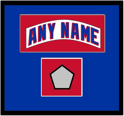 New York Nameplate & Stanley Cup Finals Patch - Home White (1990-2004) - Essential Tier 2