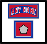 New York Nameplate & Stanley Cup Finals Patch - Road Blue (1990-2004) - Double Mat 1