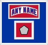 New York Nameplate & Stanley Cup Finals Patch - Home White (1990-2004) - Double Mat 2