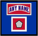 New York Nameplate & Stanley Cup Finals Patch - Home White (1990-2004) - Double Mat 2