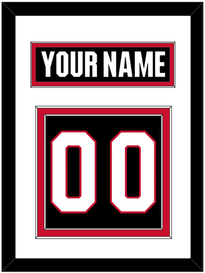 Ottawa Nameplate & Number (Back) - Home Black - Signature Tier 1