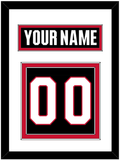 Ottawa Nameplate & Number (Back) - Home Black - Double Mat 1