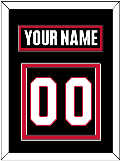 Ottawa Nameplate & Number (Back) - Home Black - Signature Tier 2