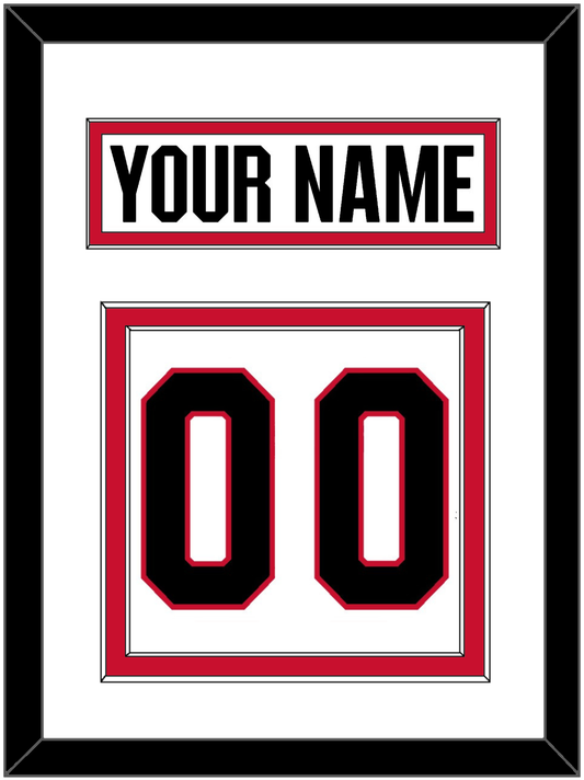 Ottawa Nameplate & Number (Back) - Road White - Signature Tier 1