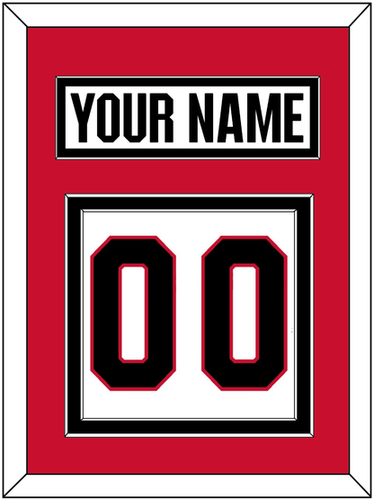 Ottawa Nameplate & Number (Back) - Road White - Signature Tier 2
