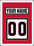 Ottawa Nameplate & Number (Back) - Road White - Double Mat 2