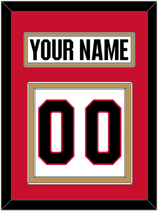 Ottawa Nameplate & Number (Back) - Road White - Signature Tier 3