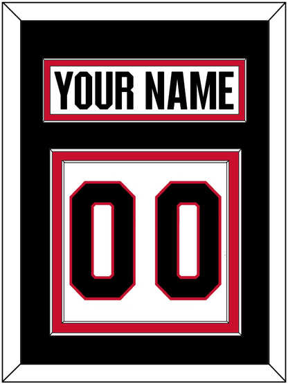 Ottawa Nameplate & Number (Back) - Road White - Signature Tier 4