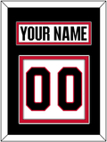 Ottawa Nameplate & Number (Back) - Road White - Double Mat 4