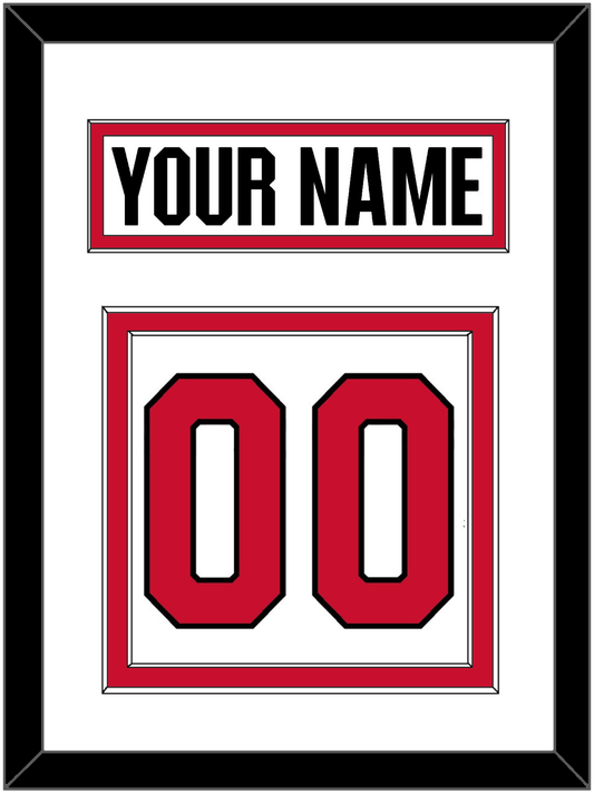 Ottawa Nameplate & Number (Back) - Road White (2017-2020) - Signature Tier 1