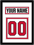 Ottawa Nameplate & Number (Back) - Road White (2017-2020) - Double Mat 1