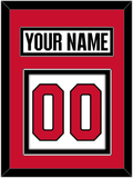 Ottawa Nameplate & Number (Back) - Road White (2017-2020) - Double Mat 2