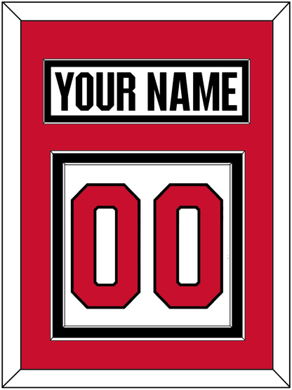 Ottawa Nameplate & Number (Back) - Road White (2017-2020) - Signature Tier 2