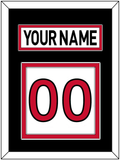 Ottawa Nameplate & Number (Back) - Road White (2007-2017) - Double Mat 4