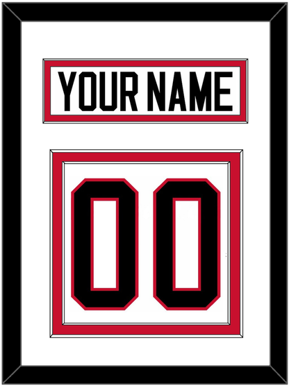 Ottawa Nameplate & Number (Back) - Home/Road White (1995-2007) - Signature Tier 1