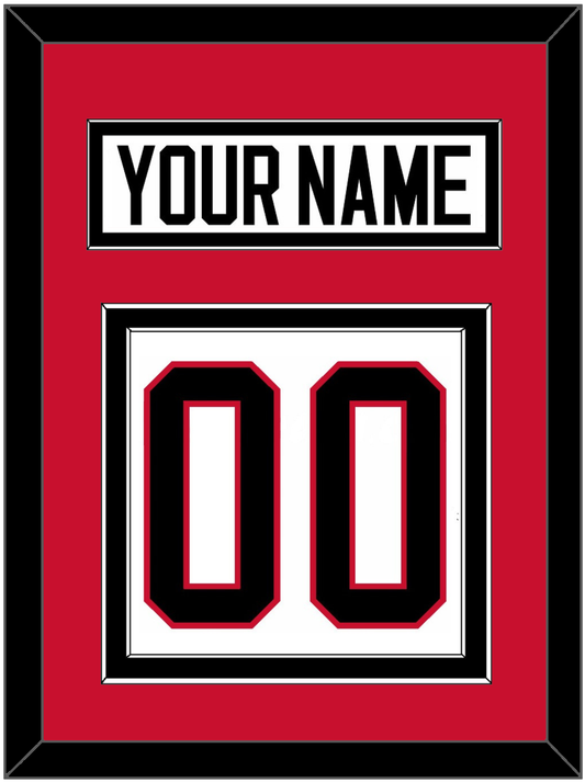 Ottawa Nameplate & Number (Back) - Home/Road White (1995-2007) - Signature Tier 2
