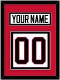Ottawa Nameplate & Number (Back) - Home/Road White (1995-2007) - Double Mat 2