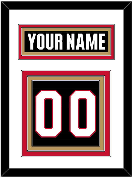 Ottawa Nameplate & Number (Back) - Home Black - Premier Tier 1