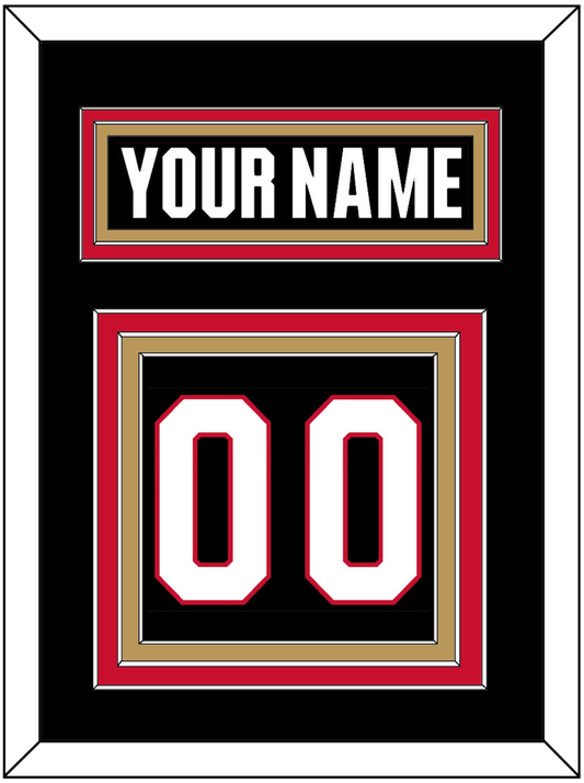 Ottawa Nameplate & Number (Back) - Home Black - Premier Tier 2