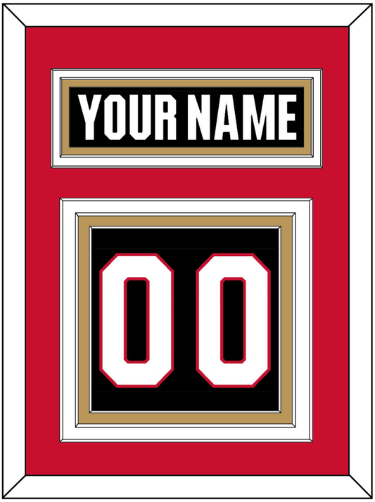 Ottawa Nameplate & Number (Back) - Home Black - Premier Tier 3