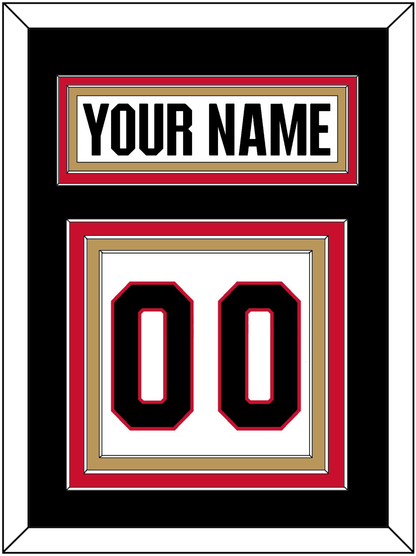 Ottawa Nameplate & Number (Back) - Road White - Premier Tier 3