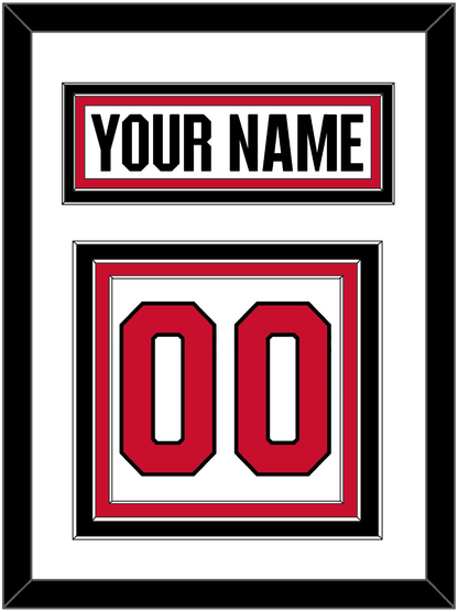 Ottawa Nameplate & Number (Back) - Road White (2007-2017) - Premier Tier 1
