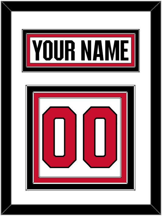 Ottawa Nameplate & Number (Back) - Road White (2017-2020) - Premier Tier 1