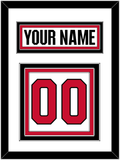 Ottawa Nameplate & Number (Back) - Road White (2007-2017) - Triple Mat 1
