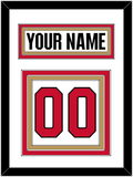 Ottawa Nameplate & Number (Back) - Road White (2017-2020) - Triple Mat 2
