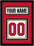 Ottawa Nameplate & Number (Back) - Road White (2017-2020) - Triple Mat 3