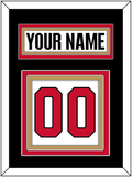 Ottawa Nameplate & Number (Back) - Road White (2017-2020) - Triple Mat 4