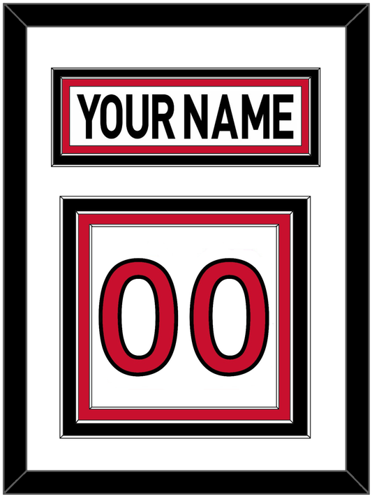 Ottawa Nameplate & Number (Back) - Road White (2007-2017) - Premier Tier 1